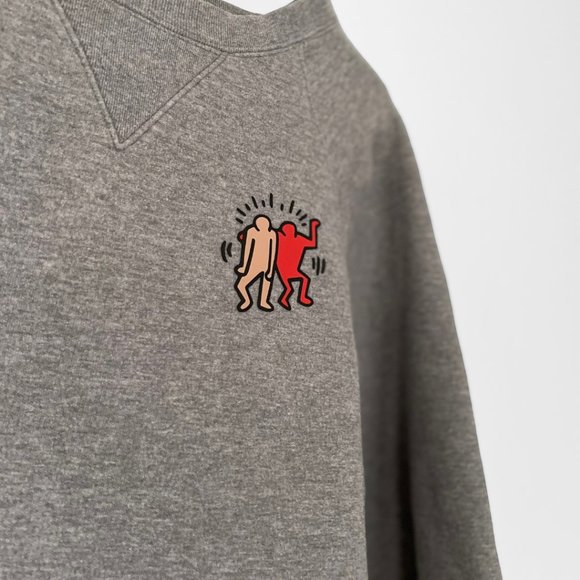 Lacoste Women's Keith Haring Design Cotton Blend Sweatshirt (M) - Picture 4 of 11